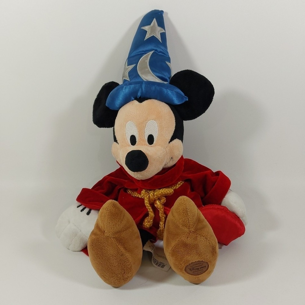 Genuine Disney Store Authentic MICKEY‎ MOUSE Fantasia Sorcerer Wizard 22" Plush
